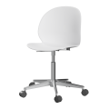 FRITZ HANSEN krzesło obrotowe na kółkach polerowane aluminium N02 różne kolory cena od: