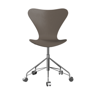 FRITZ HANSEN krzesło obrotowe SERIES 7 fornir barwiony różne warianty gliniany brąz