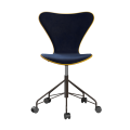 FRITZ HANSEN krzesło obrotowe SERIES 7 lakierowany fornir tapicerowany front