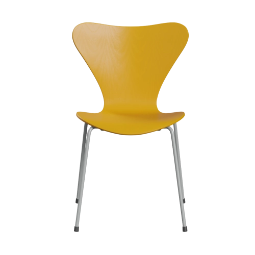 FRITZ HANSEN krzesło SERIES 7 fornir barwiony różne warianty żółty