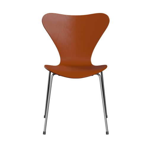 FRITZ HANSEN krzesło SERIES 7 fornir barwiony różne warianty rajski pomarańcz
