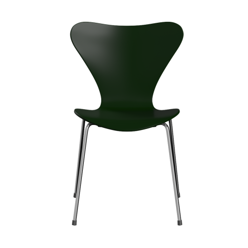 FRITZ HANSEN krzesło SERIES 7 fornir lakierowany różne warianty ciemny zielony
