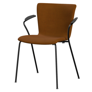 FRITZ HANSEN krzesło tapicerowane z podłokietnikami VICO DUO podstawa chrom różne kolory