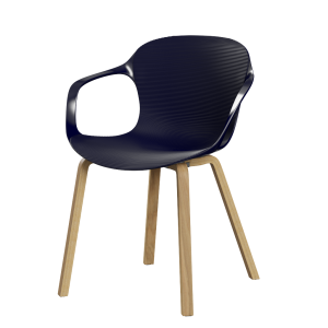 FRITZ HANSEN krzesło z podłokietnikami NAP Ks-62, nogi dębowe, różne kolory