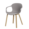 FRITZ HANSEN krzesło z podłokietnikami NAP Ks-62, nogi dębowe, różne kolory