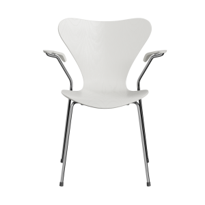 FRITZ HANSEN krzesło z podłokietnikami SERIES 7 fornir barwiony różne warianty biały