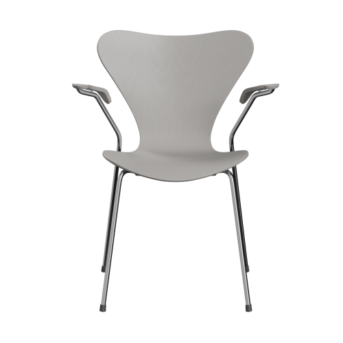 FRITZ HANSEN krzesło z podłokietnikami SERIES 7 fornir barwiony różne warianty szarość 9