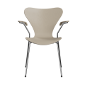 FRITZ HANSEN krzesło z podłokietnikami SERIES 7 fornir barwiony różne warianty jasny beż