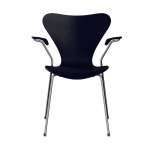FRITZ HANSEN krzesło z podłokietnikami SERIES 7 fornir barwiony różne warianty granatowy
