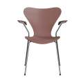 FRITZ HANSEN krzesło z podłokietnikami SERIES 7 fornir barwiony różne warianty dzika róża
