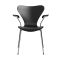 FRITZ HANSEN krzesło z podłokietnikami SERIES 7 fornir barwiony różne warianty czarny