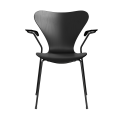FRITZ HANSEN krzesło z podłokietnikami SERIES 7 fornir barwiony różne warianty czarny