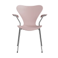 FRITZ HANSEN krzesło z podłokietnikami SERIES 7 fornir lakierowany różne warianty blady róż