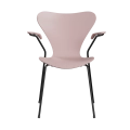 FRITZ HANSEN krzesło z podłokietnikami SERIES 7 fornir lakierowany różne warianty blady róż