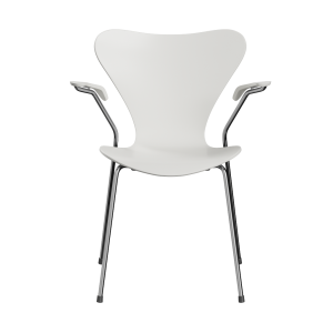 FRITZ HANSEN krzesło z podłokietnikami SERIES 7 fornir lakierowany różne warianty biały