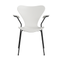 FRITZ HANSEN krzesło z podłokietnikami SERIES 7 fornir lakierowany różne warianty biały