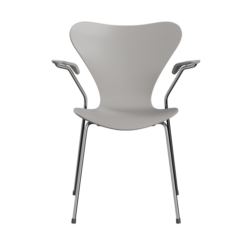 FRITZ HANSEN krzesło z podłokietnikami SERIES 7 fornir lakierowany różne warianty szarość 9