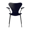 FRITZ HANSEN krzesło z podłokietnikami SERIES 7 fornir lakierowany różne warianty granatowy