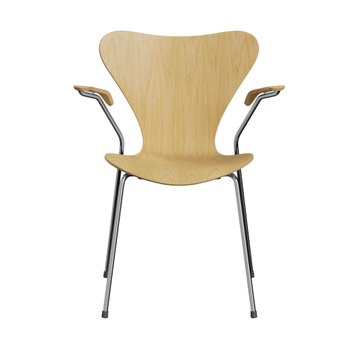 FRITZ HANSEN krzesło z podłokietnikami SERIES 7 fornir naturalny różne warianty jesion