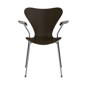 FRITZ HANSEN krzesło z podłokietnikami SERIES 7 fornir naturalny różne warianty ciemny dąb