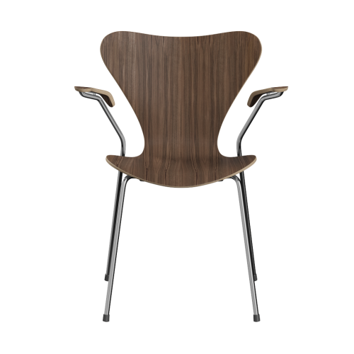 FRITZ HANSEN krzesło z podłokietnikami SERIES 7 fornir naturalny różne warianty orzech