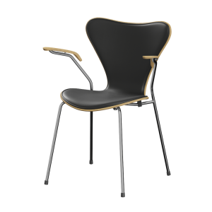 FRITZ HANSEN krzesło z podłokietnikami SERIES 7 naturalny fornir różne warianty tapicerowany front