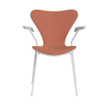 FRITZ HANSEN krzesło z podłokietnikami SERIES 7 lakierowany fornir różne warianty tapicerowany front