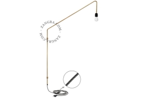 Mosiężna lampa elastyczna ZANGRA