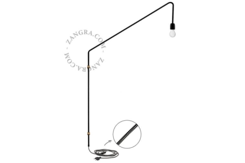 Lampa metalowa elastyczna obrotowa ZANGRA