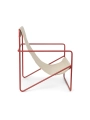 Fotel Desert Lounge Chair Ferm Living Poppy Red