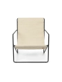 Fotel Desert Lounge Chair, Ferm Living Black Cloud