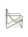 Fotel Desert Lounge Chair, Ferm Living Black Cloud