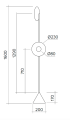 Lampa podłogowa Disc and Sphere Floor Lamp Atelier Areti różne warianty 