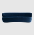 GUBI sofa STAY OVAL 240x95 czarna podstawa różne warianty