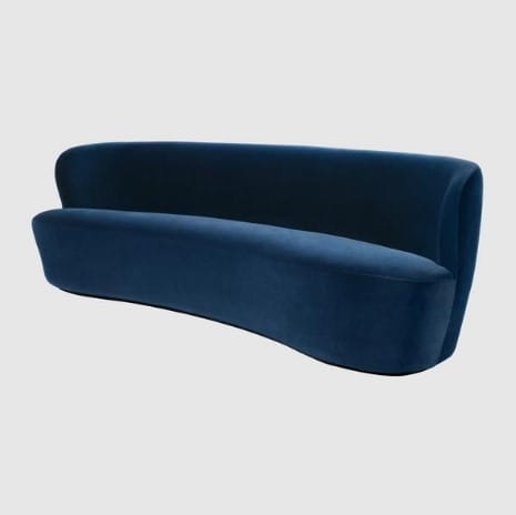 GUBI sofa STAY OVAL 240x95 czarna podstawa różne warianty
