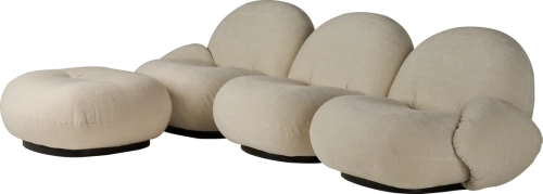 GUBI sofa PACHA trzyczęściowa z podłokietnikami i fotel OTTOMAN różne warianty