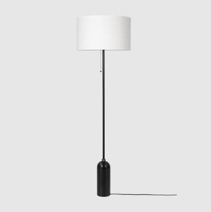 GUBI lampa podłogowa GRAVITY czarna stal różne warianty