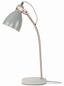 LAMPA STOŁOWA DENVER/T/LG, SZARA	- IT'S ABOUT ROMI