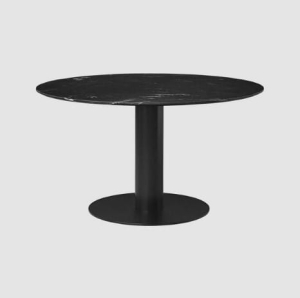 GUBI stół 2.0 śr. 130 czarny różne rodzaje