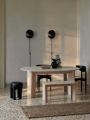 Stół Bevel rozkładany x 2 White Oiled Beech Ø117-217cm  Ferm Living