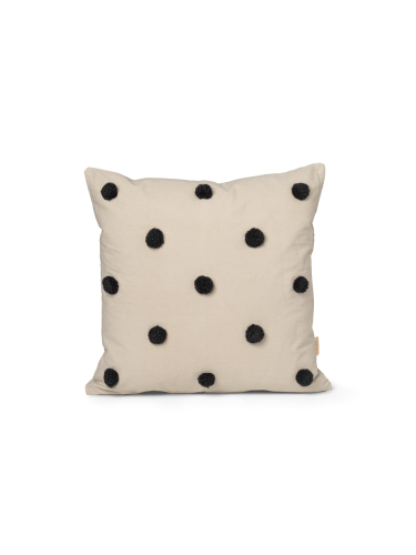 Dot Tufted Cushion poduszka ozdobna- sand/black Ferm Living 