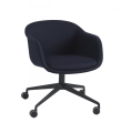FOTEL TAPICEROWANY NA KÓŁKACH FIBER CONFERENCE ARMCHAIR SWIVEL BASE W. CASTORS MUUTO