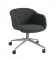 FOTEL TAPICEROWANY NA KÓŁKACH FIBER CONFERENCE ARMCHAIR SWIVEL BASE W. CASTORS MUUTO