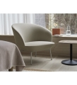 FOTEL TAPICEROWANY OSLO LOUNGE CHAIR TUBE BASE MUUTO - TKANINA VIDAR 146, SZARA PODSTAWA
