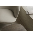 FOTEL TAPICEROWANY OSLO LOUNGE CHAIR TUBE BASE MUUTO - TKANINA VIDAR 146, SZARA PODSTAWA