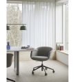 FOTEL TAPICEROWANY OBROTOWY FIBER CONFERENCE ARMCHAIR SWIVEL BASE MUUTO - RÓŻNE KOLORY