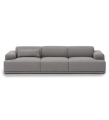 SOFA MODUŁOWA 3-OSOBOWA CONNECT SOFT MUUTO - KONFIGURACJA 1, TKANINA RE-WOOL 128