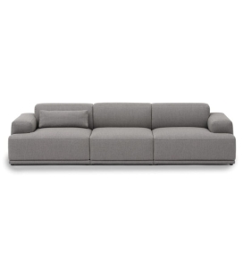 SOFA MODUŁOWA 3-OSOBOWA CONNECT SOFT MUUTO - KONFIGURACJA 1, TKANINA RE-WOOL 128