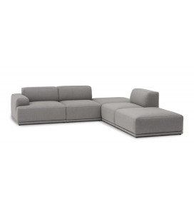 SOFA MODUŁOWA NAROŻNA CONNECT SOFT MUUTO - KONFIGURACJA 3, TKANINA RE-WOOL 128