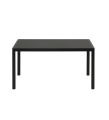 STÓŁ WORKSHOP MUUTO - 140X92 CM, BLACK LINOLEUM/BLACK